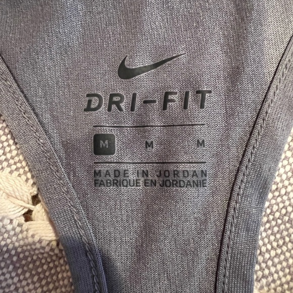 Nike Women's DriFit Gray Racerback Tank Top, size medium, EUC, athletic, workout - Picture 3 of 6